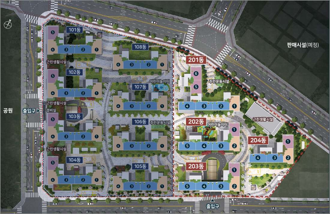 수원_고색역_금호리첸시아_퍼스티지_모델하우스_단지배치.jpg